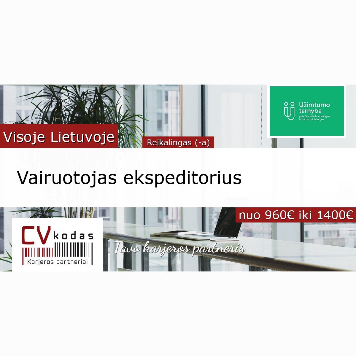 Vairuotojas Ekspeditorius | Cvkodas.lt